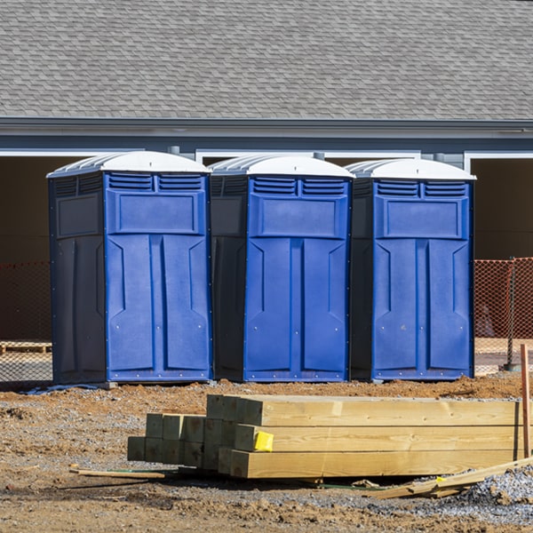 is there a specific order in which to place multiple portable restrooms in Hop Bottom PA